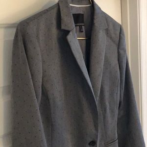 Grey Banana Republic polka dotted blazer